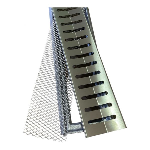 Ralo Linear 8X100 cm Inox Concavo grelha C/ TELA ANTI-INSETO